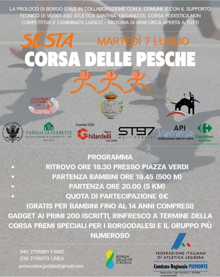 6° Corsa delle Pesche